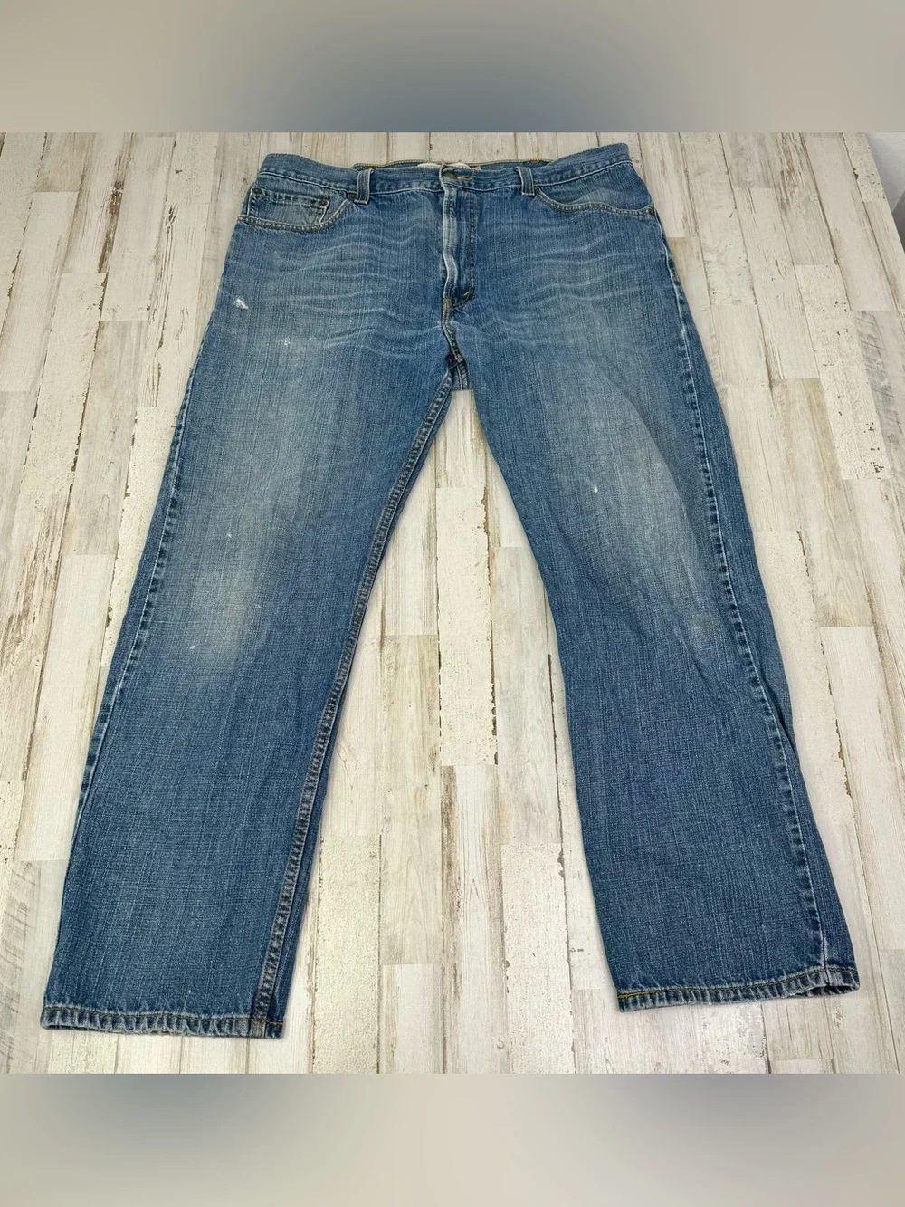 Vintage Levis 505 Pants Jeans Men 40x30 Denim Stretch Blue Straight